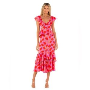 Show Me Your Mumu Reese Ruffle Dress, Smooch Floral, Size S